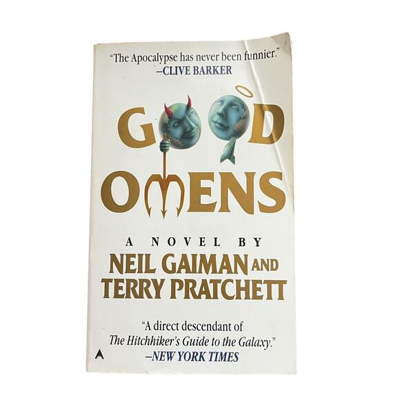 Good Omens - Neil Gaiman & Terry Pratchett - 1996 Ace Books Paperback - Good - Picture 1 of 5